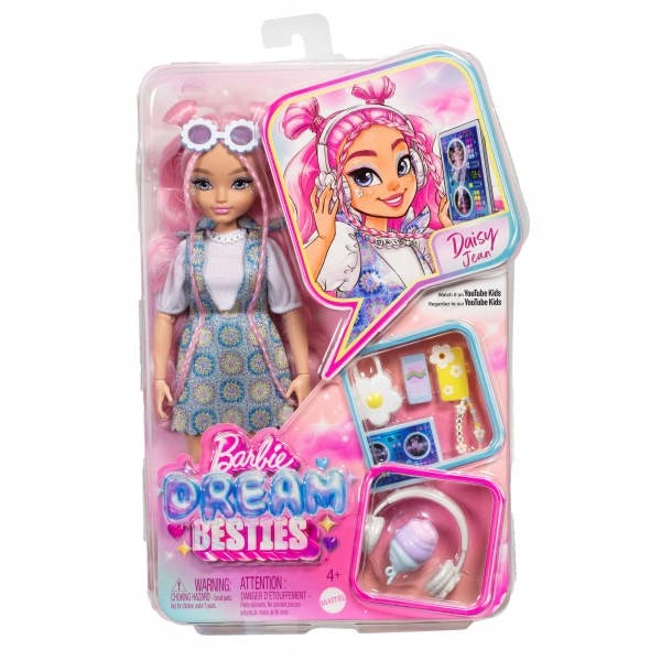 BARBIE DREAM BESTIES Módna bábika Daisy Jean s doplnkami
